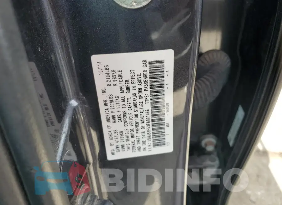 19UUB3F53FA001096 Photo# 12