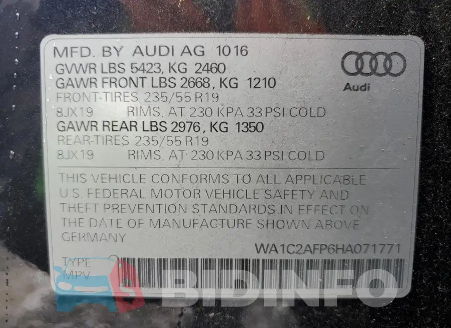 WA1C2AFP6HA071771 Photo# 13