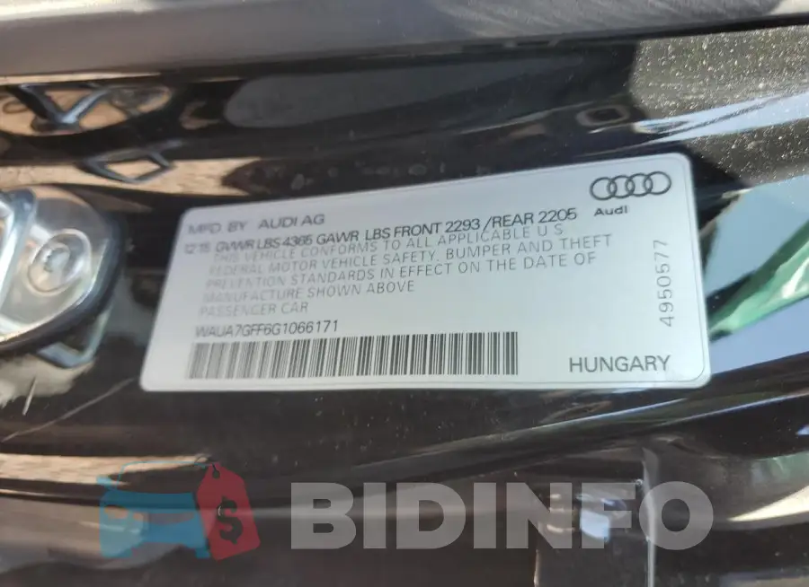 WAUA7GFF6G1066171 Photo# 12