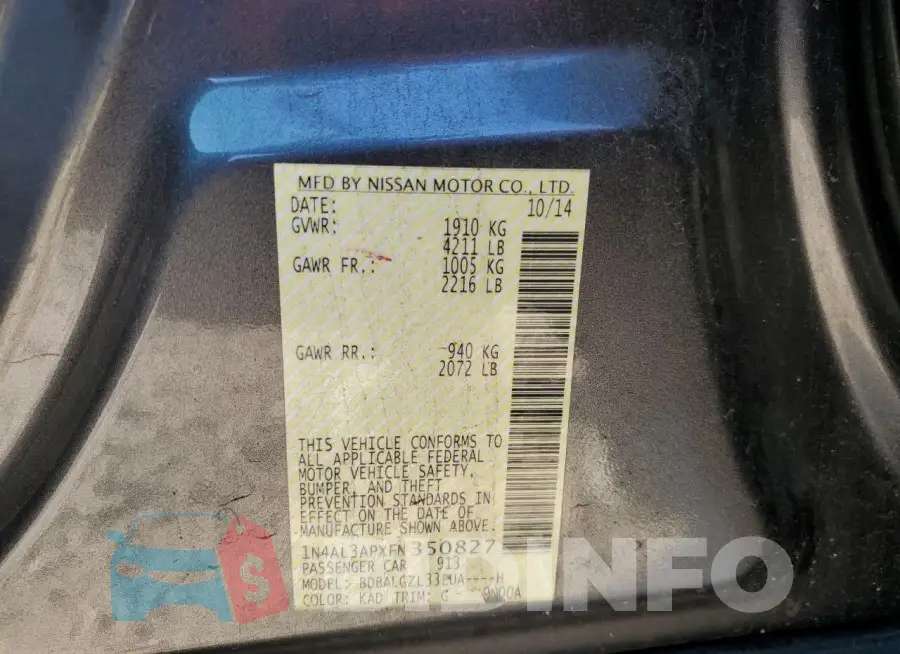 1N4AL3APXFN350827 Photo# 12