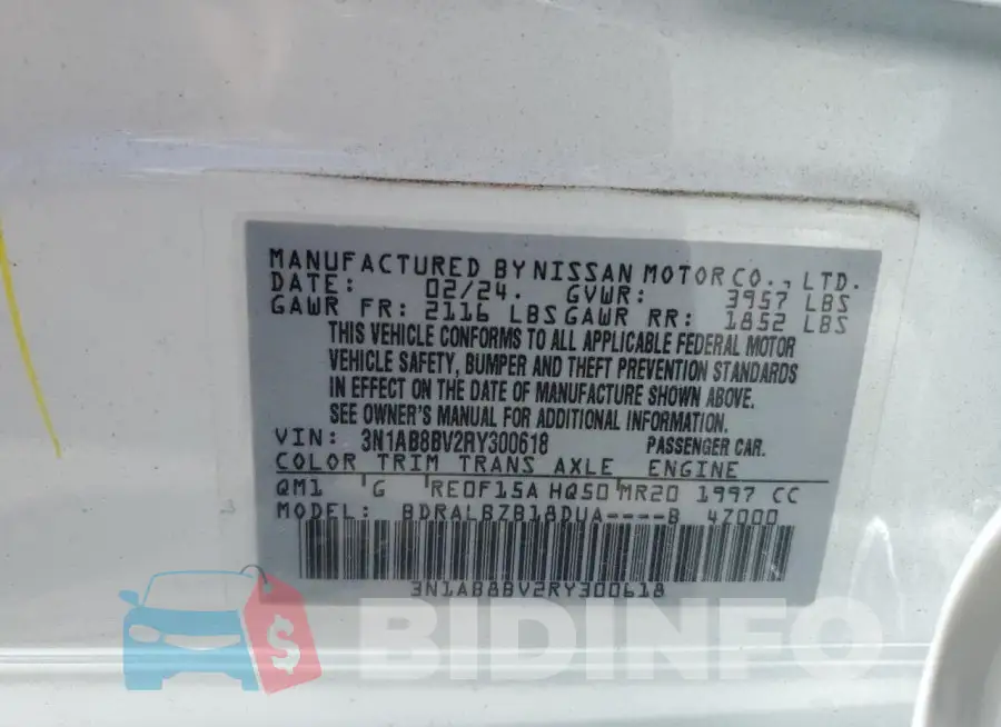 3N1AB8BV2RY300618 Photo# 13
