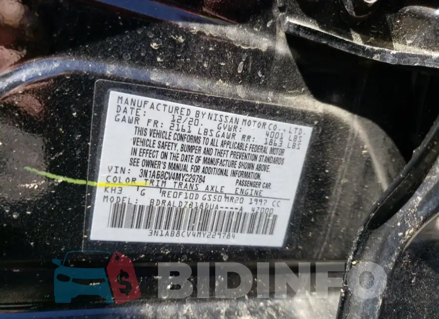 3N1AB8CV4MY229784 Photo# 12