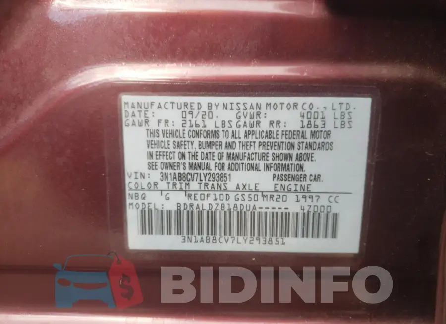 3N1AB8CV7LY293851 Photo# 12