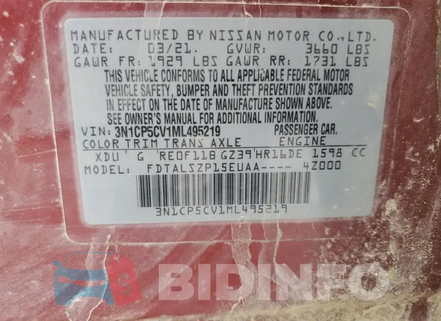 3N1CP5CV1ML495219 Photo# 12