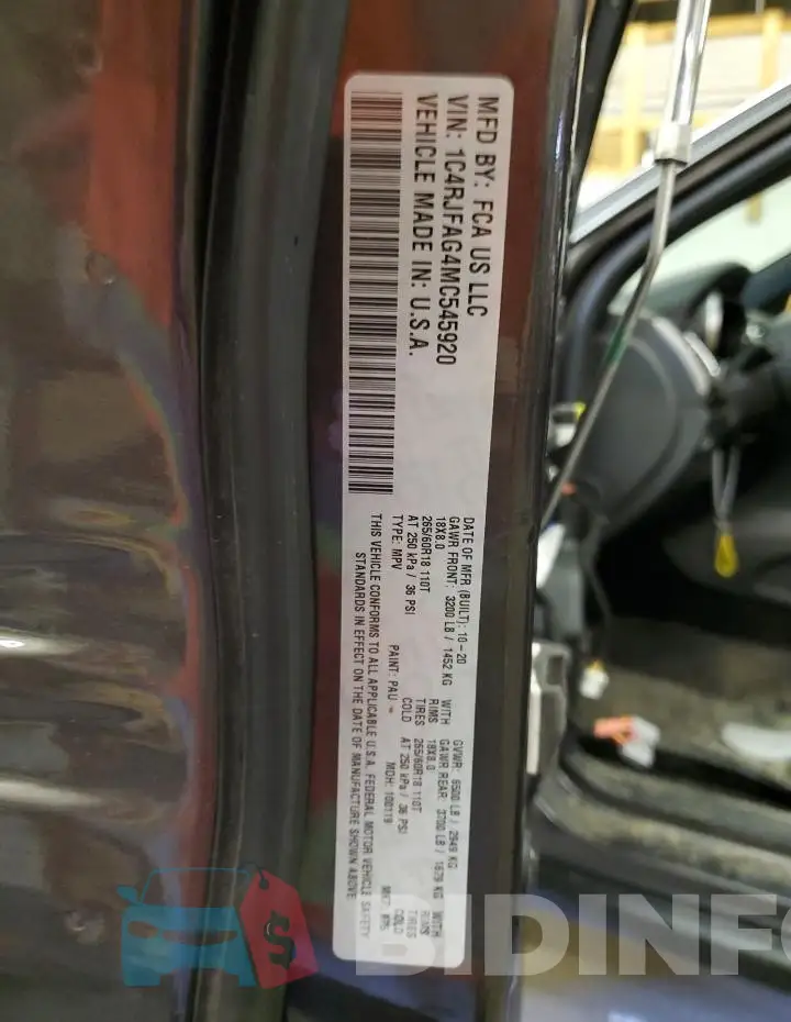 1C4RJFAG4MC545920 Photo# 12