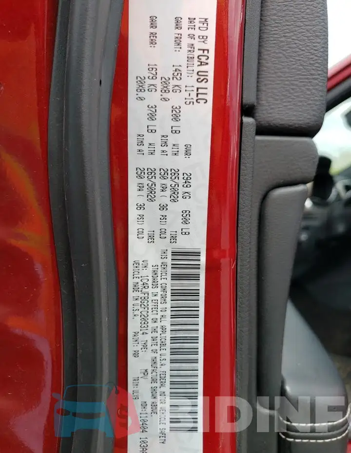 1C4RJFBG2FC209314 Photo# 13