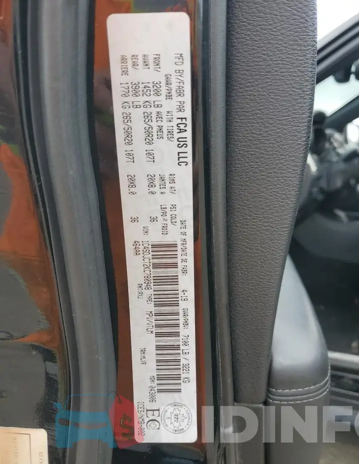 1C4SDJCT2KC780948 Photo# 13