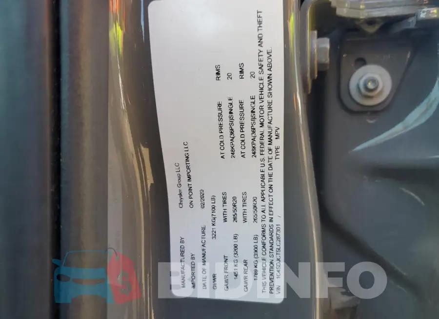1C4SDJCT5LC287301 Photo# 12