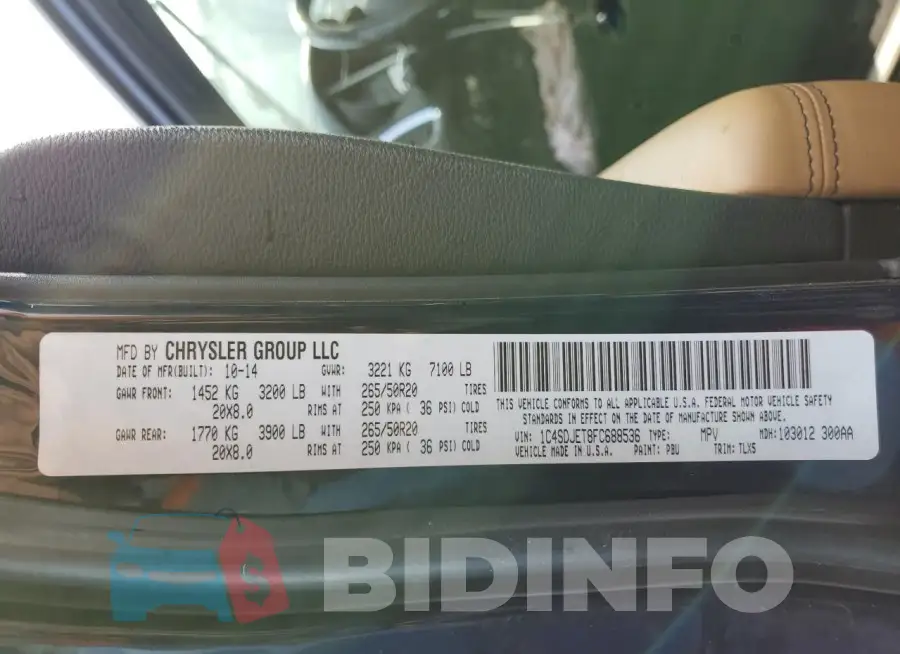 1C4SDJET8FC688536 Photo# 14