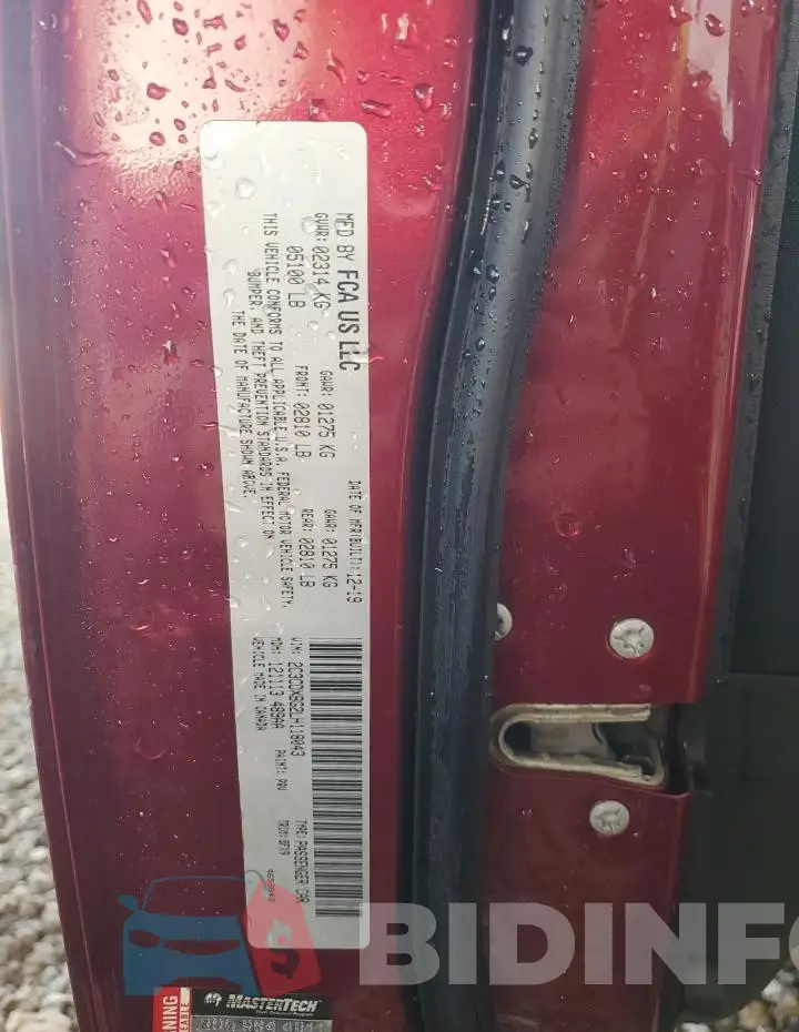 2C3CDXBG2LH118043 Photo# 12