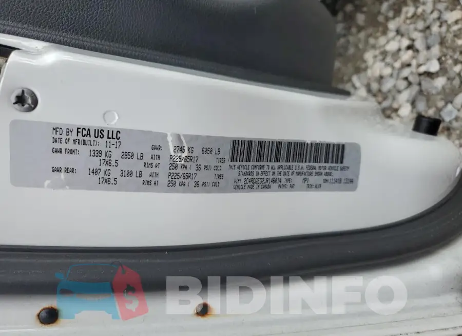 2C4RDGEG2JR146014 Photo# 13