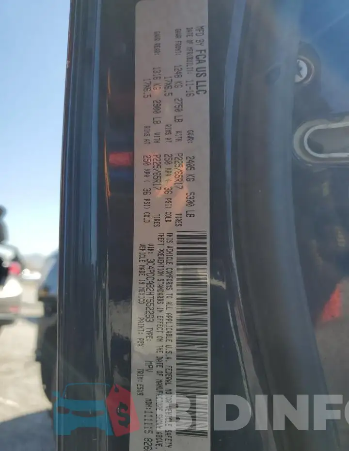3C4PDCAB2HT552263 Photo# 13