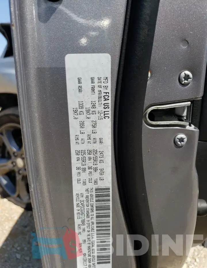 3C4PDCGG0GT178849 Photo# 13