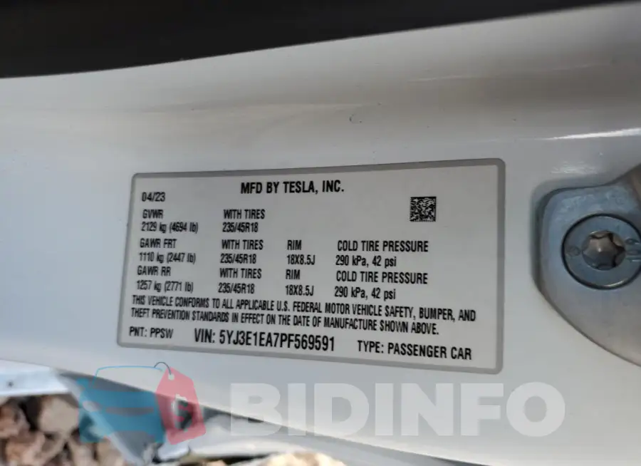 5YJ3E1EA7PF569591 Photo# 13