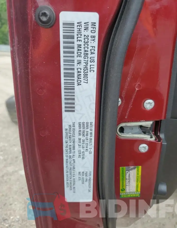 2C3CCABG7PH538077 Photo# 12