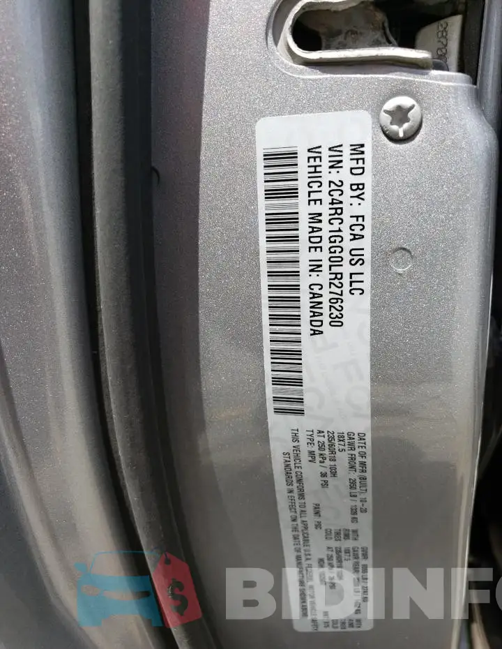 2C4RC1GG0LR276230 Photo# 13