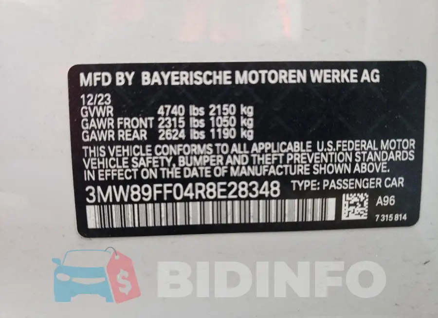 3MW89FF04R8E28348 Photo# 12