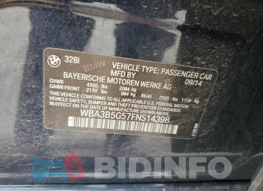 WBA3B5G57FNS14398 Photo# 12