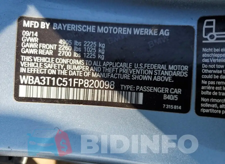 WBA3T1C51FP820098 Photo# 13