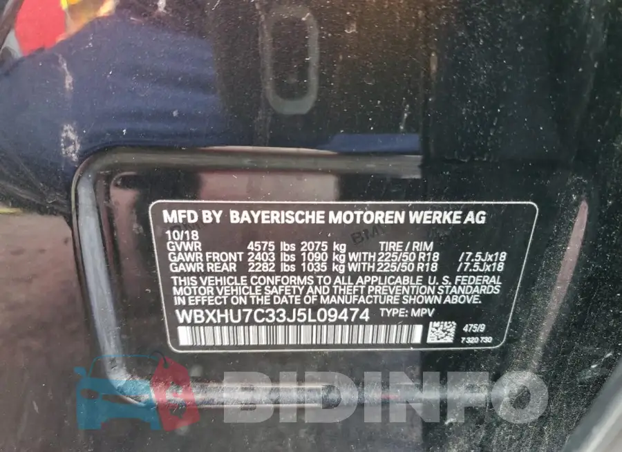 WBXHU7C33J5L09474 Photo# 13