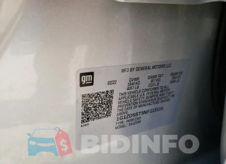 1G1ZD5ST5NF113116 Photo# 12