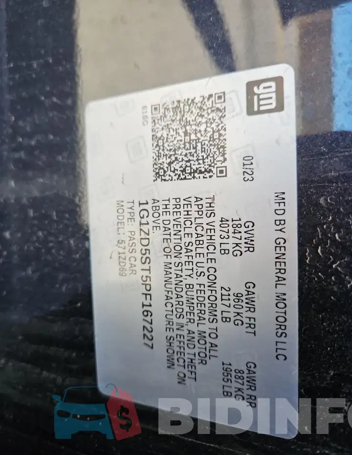 1G1ZD5ST5PF167227 Photo# 12