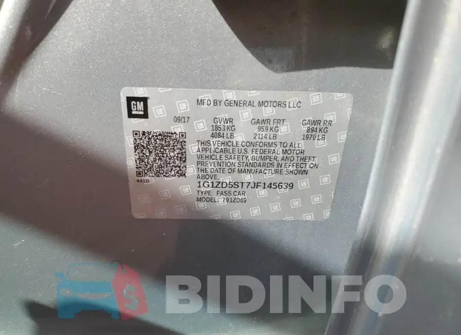 1G1ZD5ST7JF145639 Photo# 12