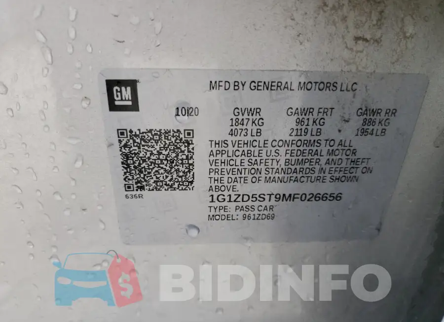 1G1ZD5ST9MF026656 Photo# 12
