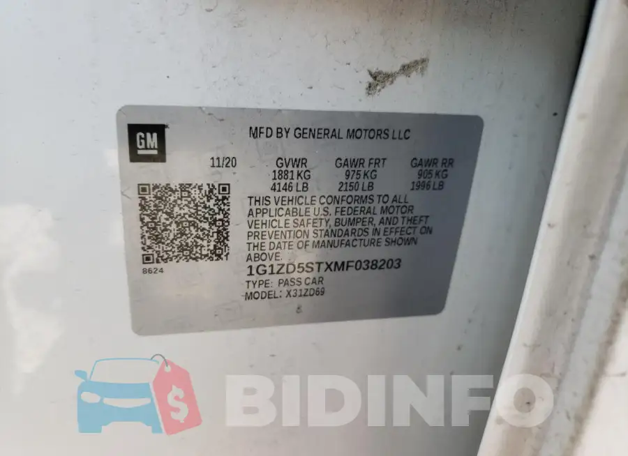 1G1ZD5STXMF038203 Photo# 12
