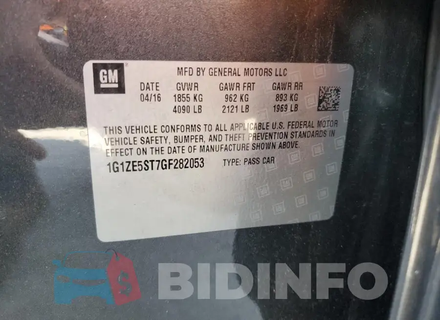 1G1ZE5ST7GF282053 Photo# 12
