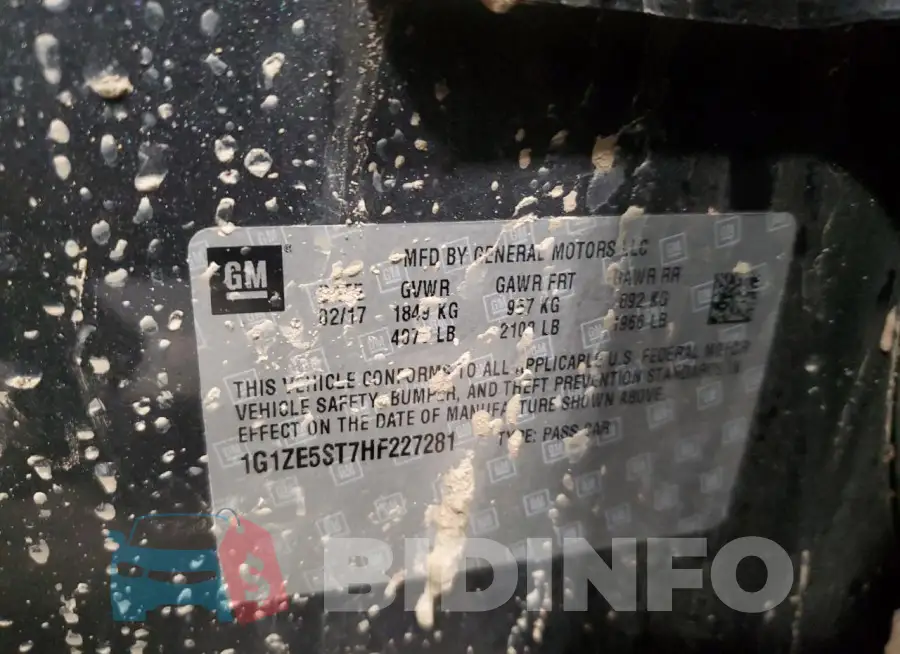 1G1ZE5ST7HF227281 Photo# 12