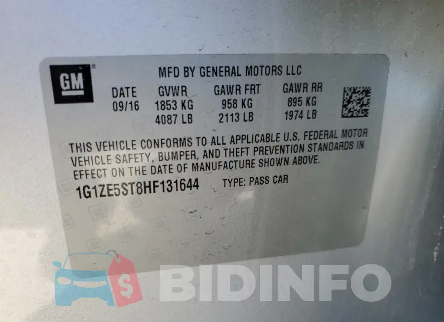 1G1ZE5ST8HF131644 Photo# 12