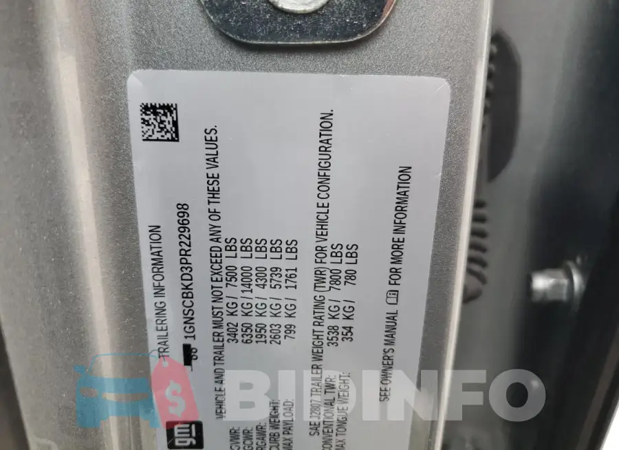 1GNSCBKD3PR229698 Photo# 12