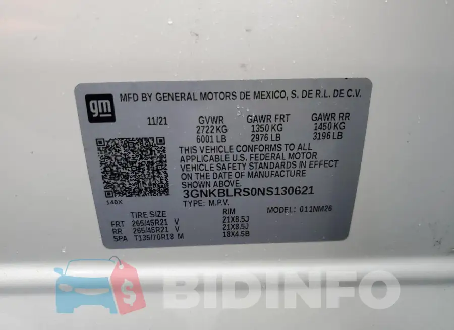 3GNKBLRS0NS130621 Photo# 13