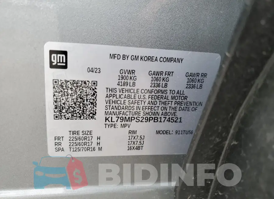 KL79MPS29PB174521 Photo# 13