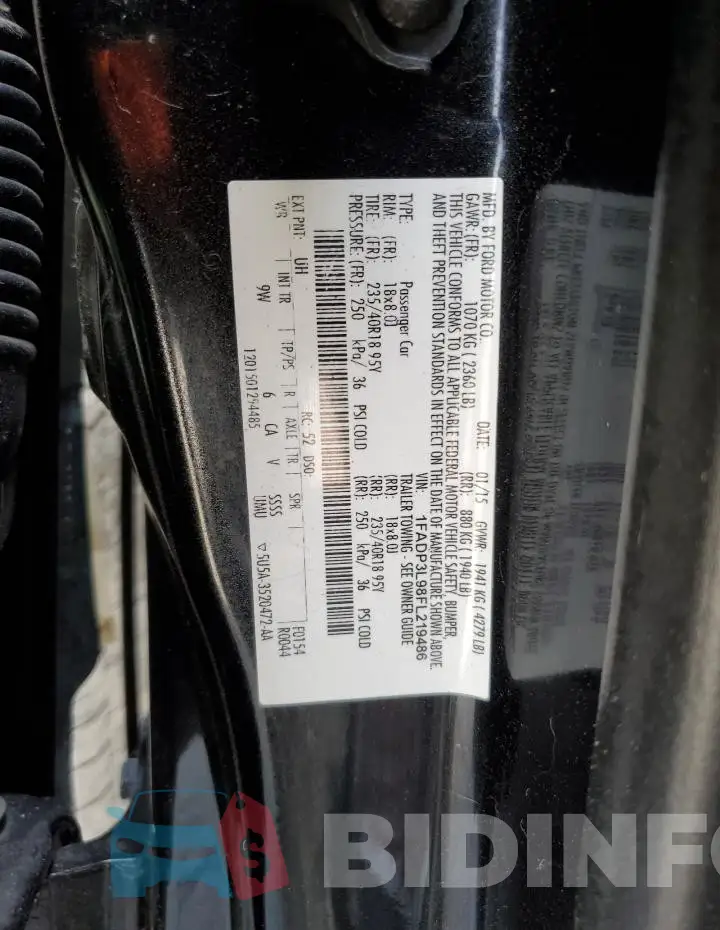 1FADP3L98FL219486 Photo# 13