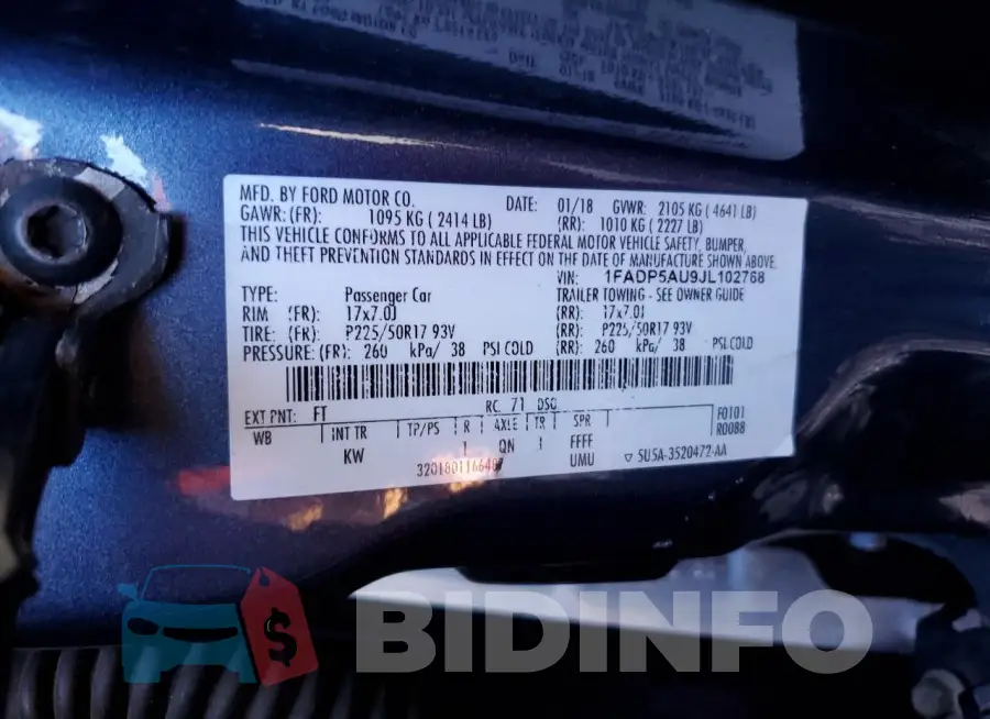 1FADP5AU9JL102768 Photo# 12