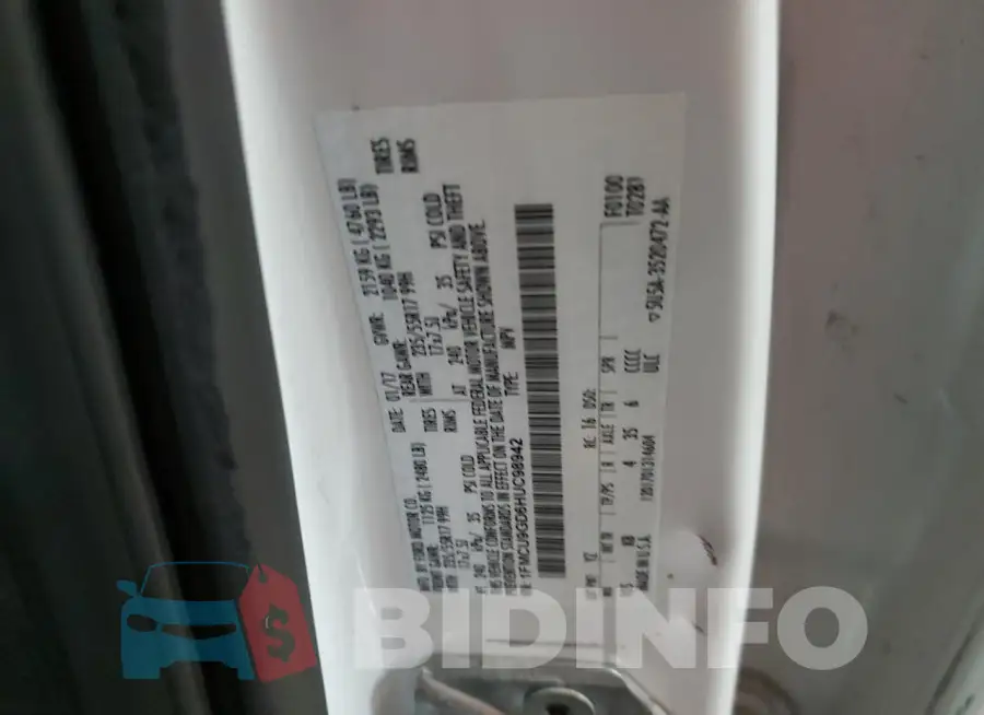 1FMCU9GD6HUC98942 Photo# 13