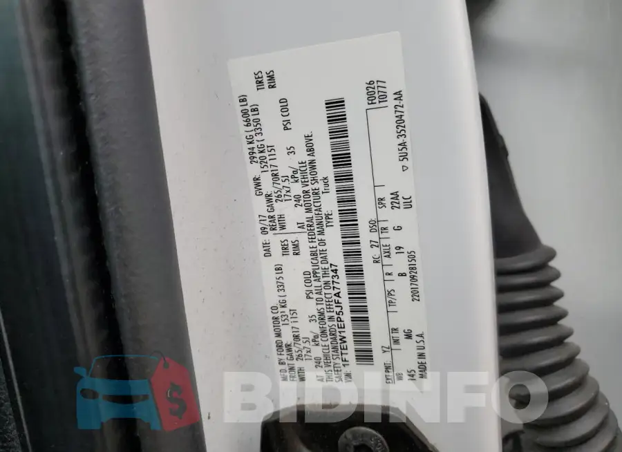 1FTEW1EP5JFA77347 Photo# 12