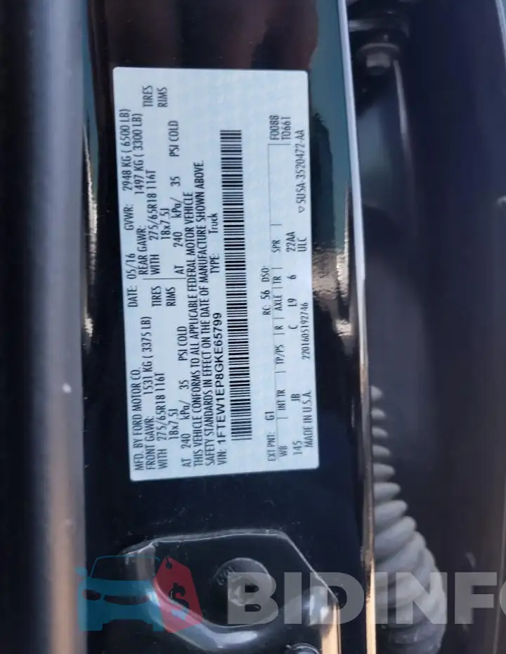 1FTEW1EP8GKE65799 Photo# 12