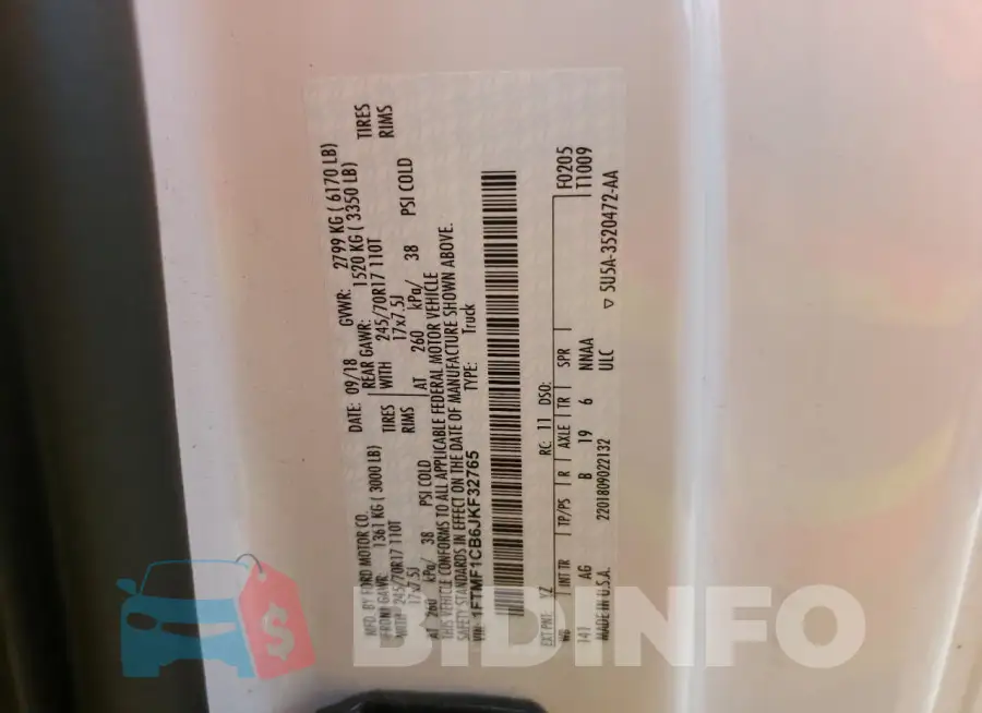 1FTMF1CB6JKF32765 Photo# 12