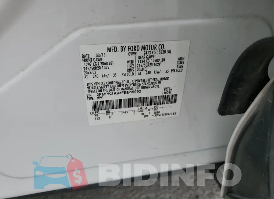 2FMPK3K93FBB15992 Photo# 13