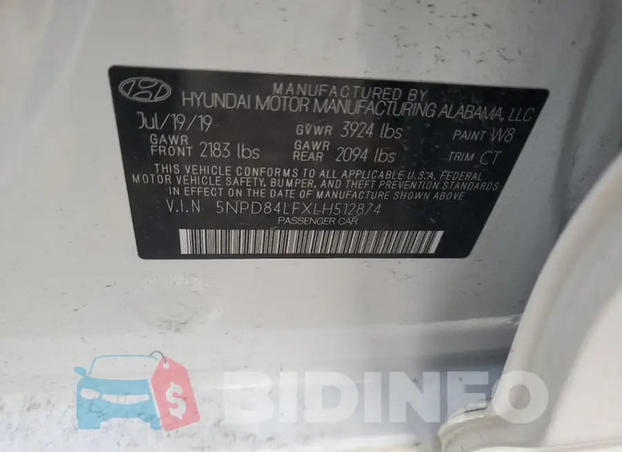 5NPD84LFXLH512874 Photo# 13