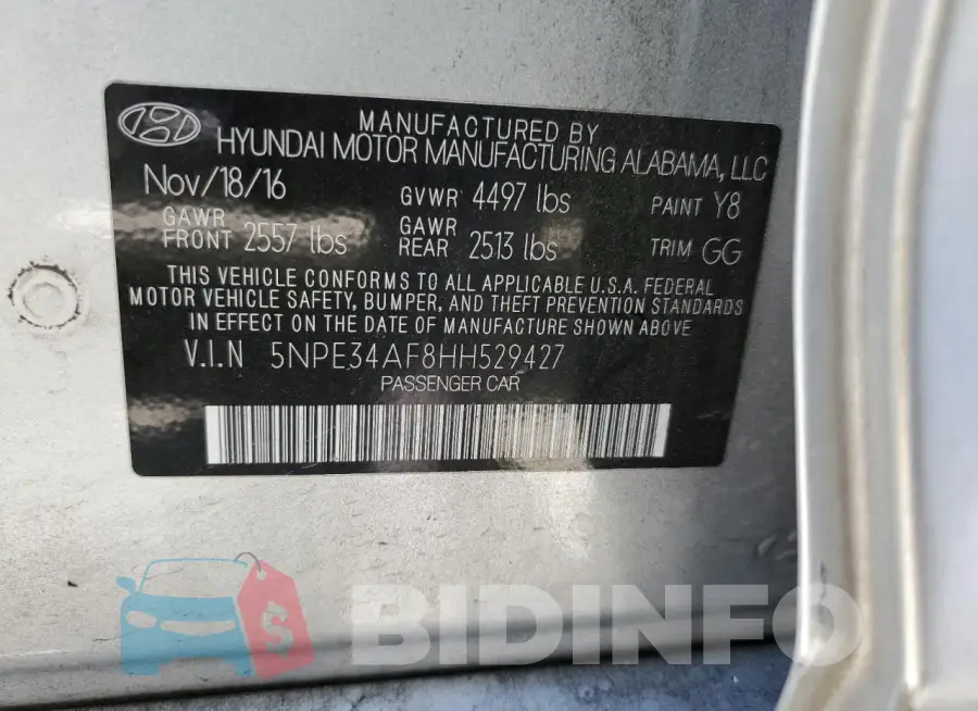 5NPE34AF8HH529427 Photo# 12