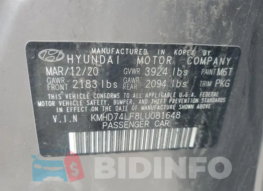 KMHD74LF8LU081648 Photo# 12