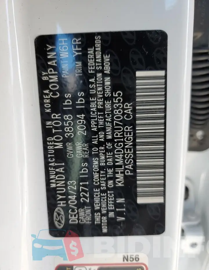 KMHLM4DG1RU708355 Photo# 12