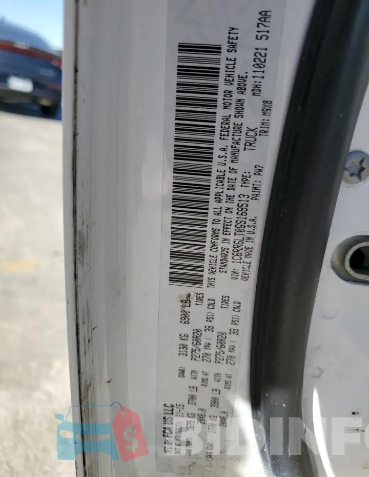 1C6RR6LT0GS169513 Photo# 14