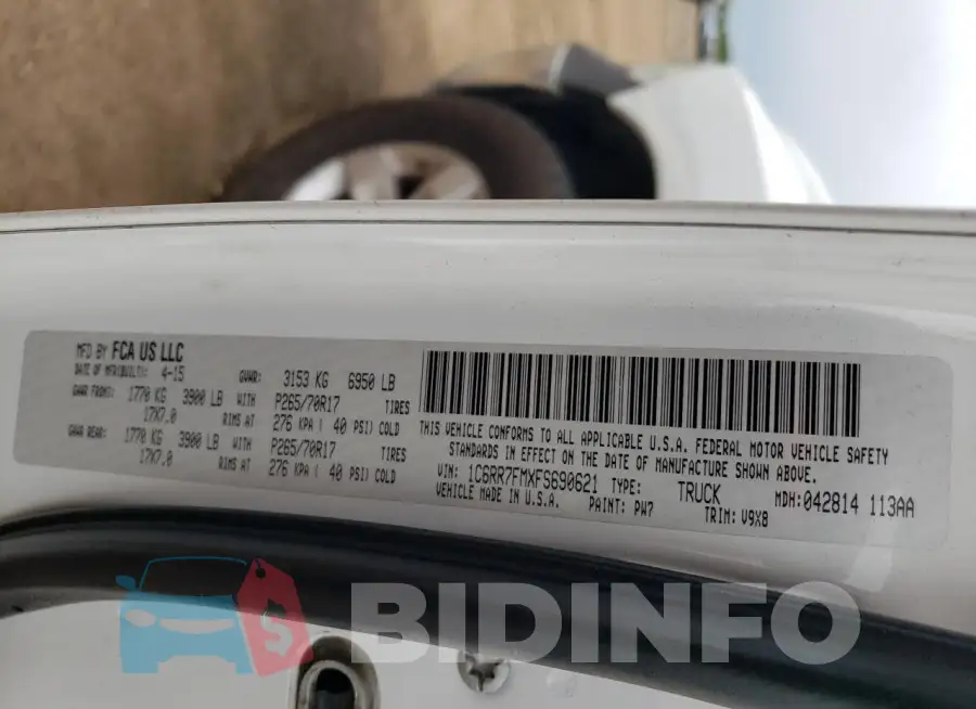 1C6RR7FMXFS690621 Photo# 12