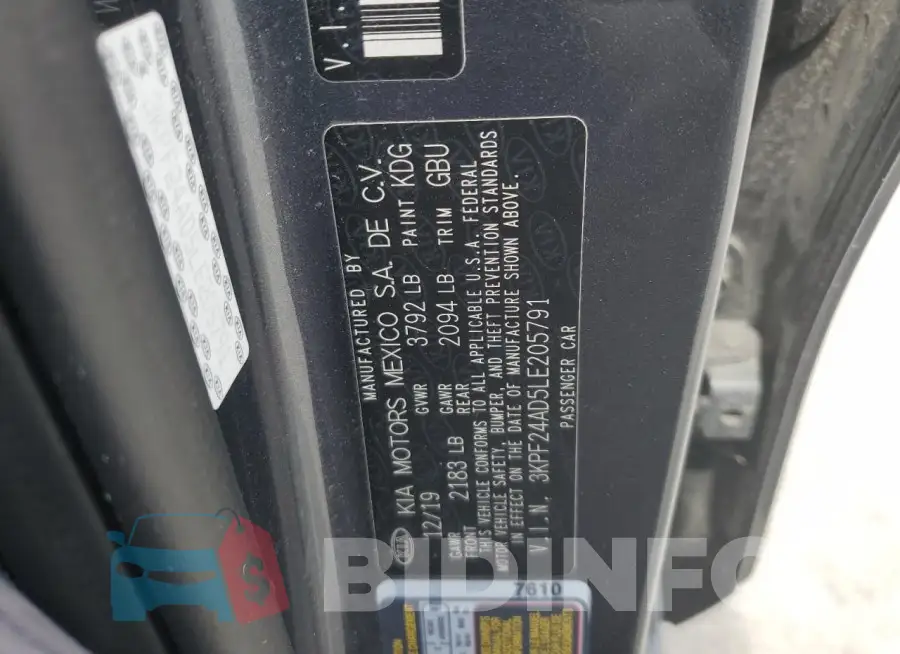 3KPF24AD5LE205791 Photo# 12