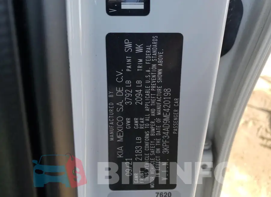 3KPF34AD9ME420198 Photo# 12